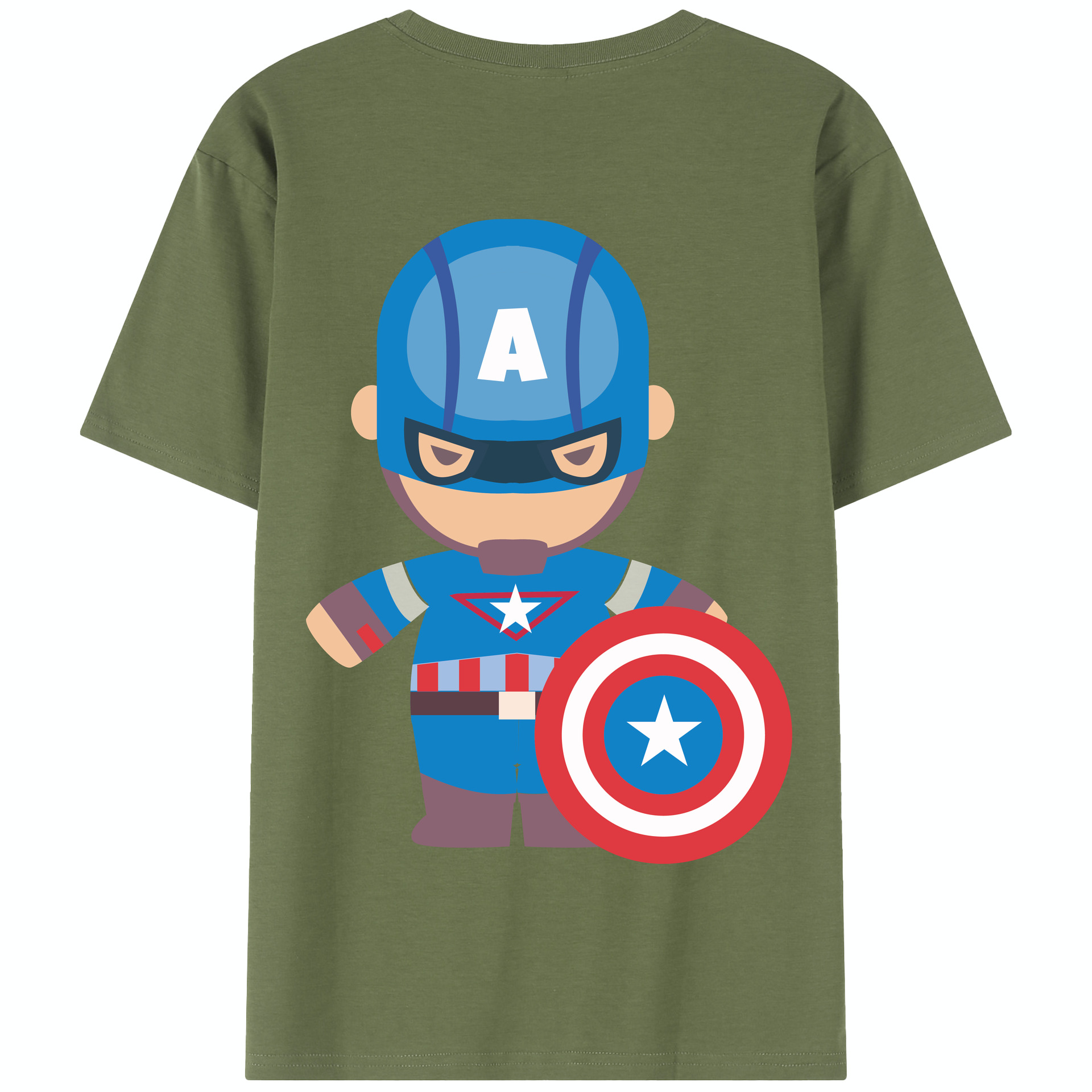 （画像用） アベンジャーズ The Avengers 綿100％半袖Tシャツ（背面プリント）